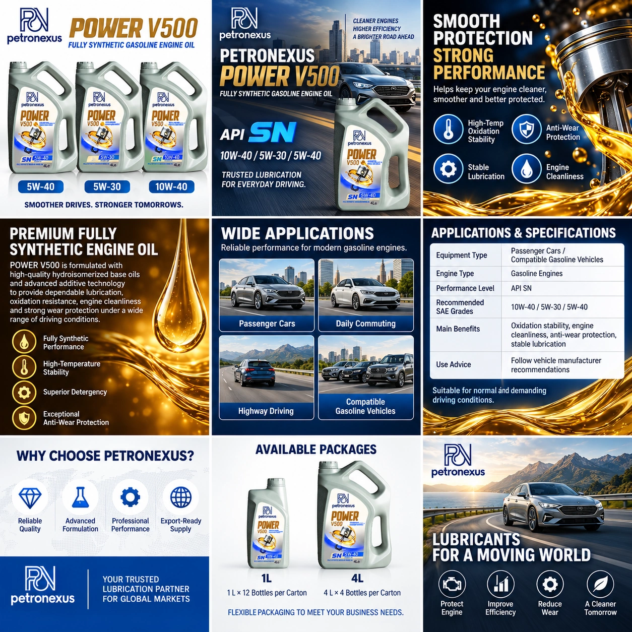 Kinetic V500 Gasoline Engine Oil - Detail image 1