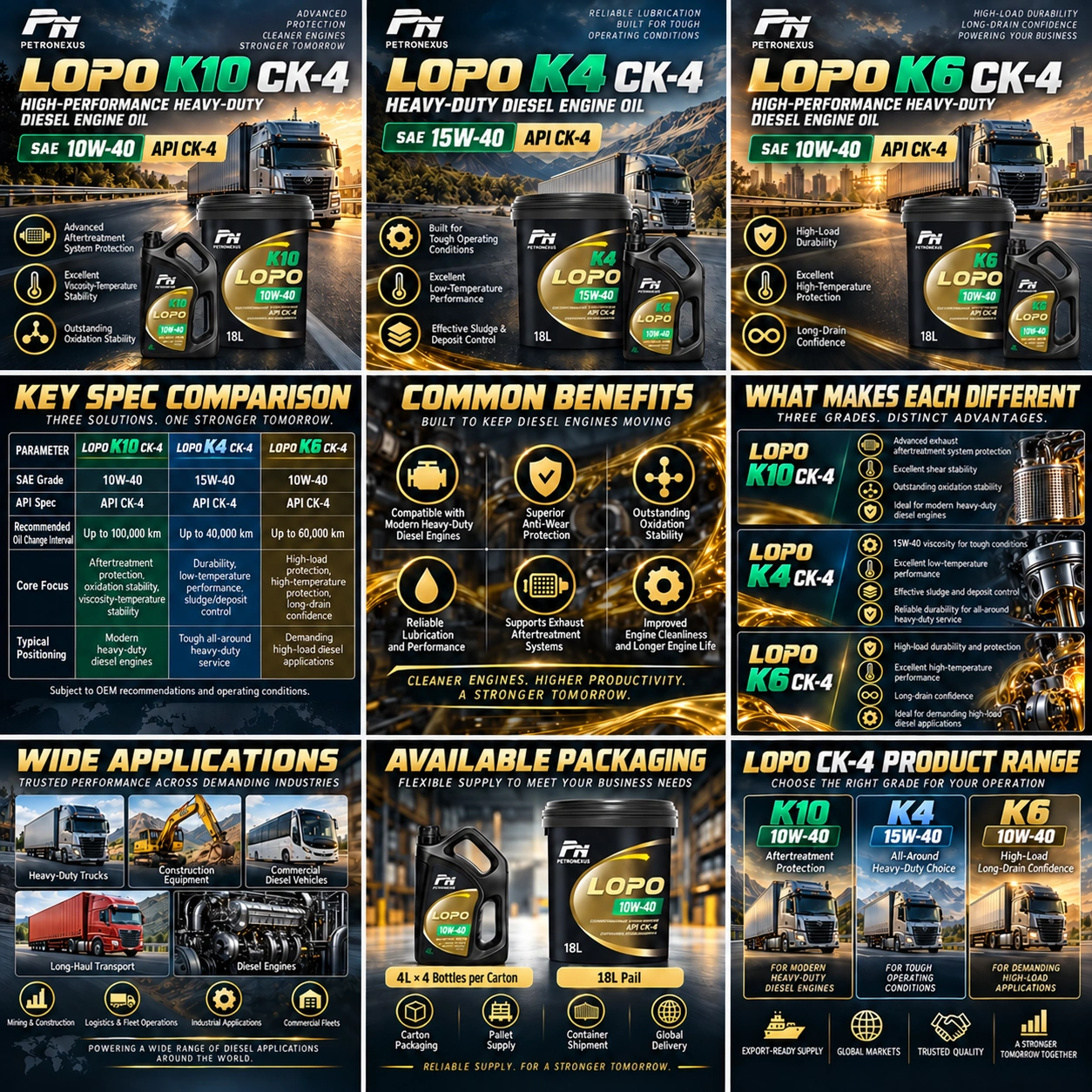 LOPO K4 / K6 / K10 Diesel Engine Oil - Detail image 1
